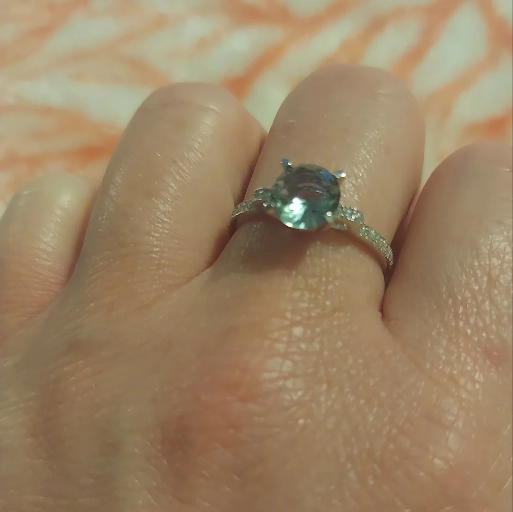 NWT Blue Topaz Ring Size 10 - Picture 2 of 7